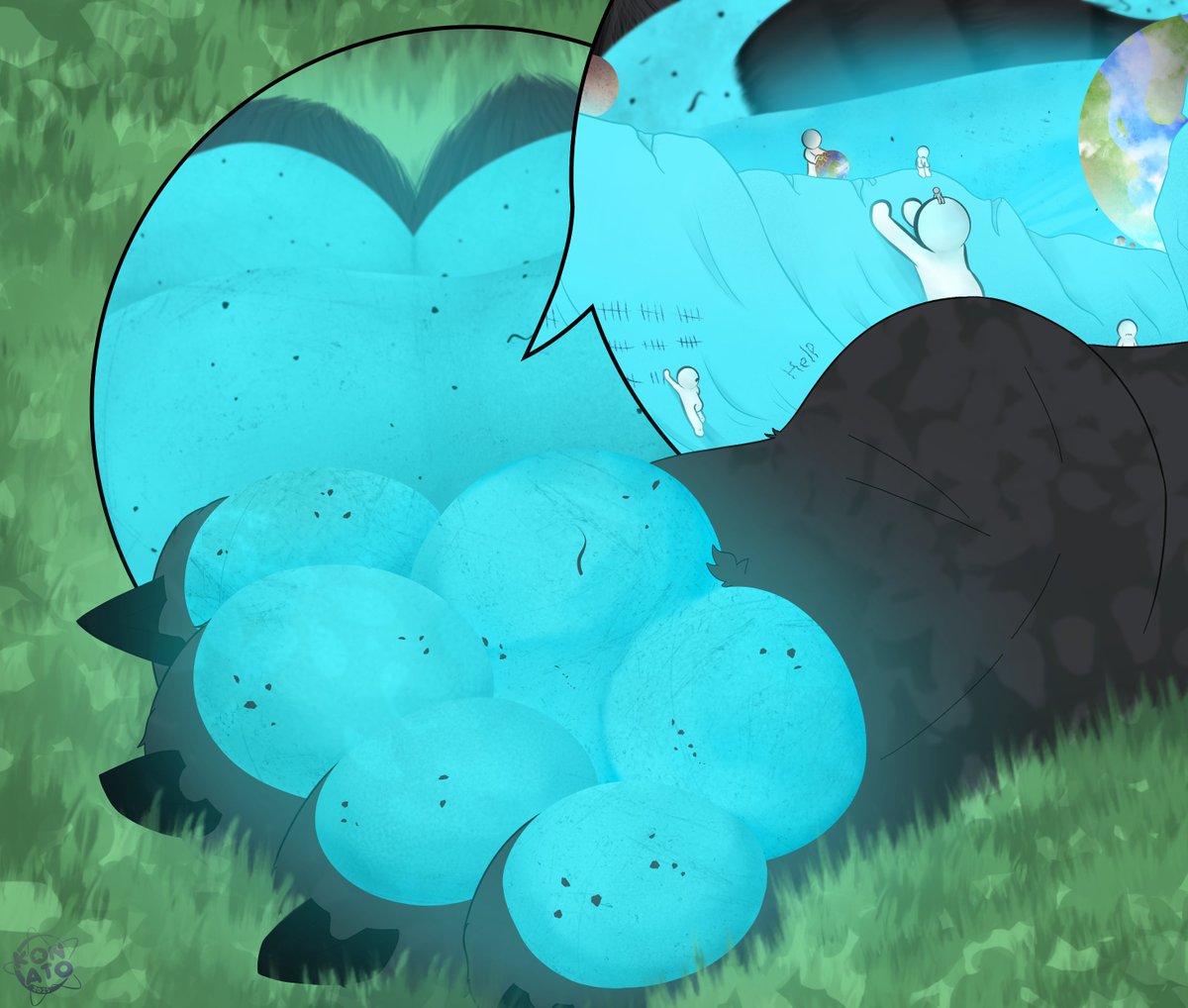 xarduinx's tweet image. A gift from my wonderful lovely bestie @_Konato_ !!! Thank you so much sweetheart!~ Now all of you specks living on my pawscape.. Get to licking~ Worship me~ I likely won't notice but that shouldn't matter~! Specks like you should always worship~