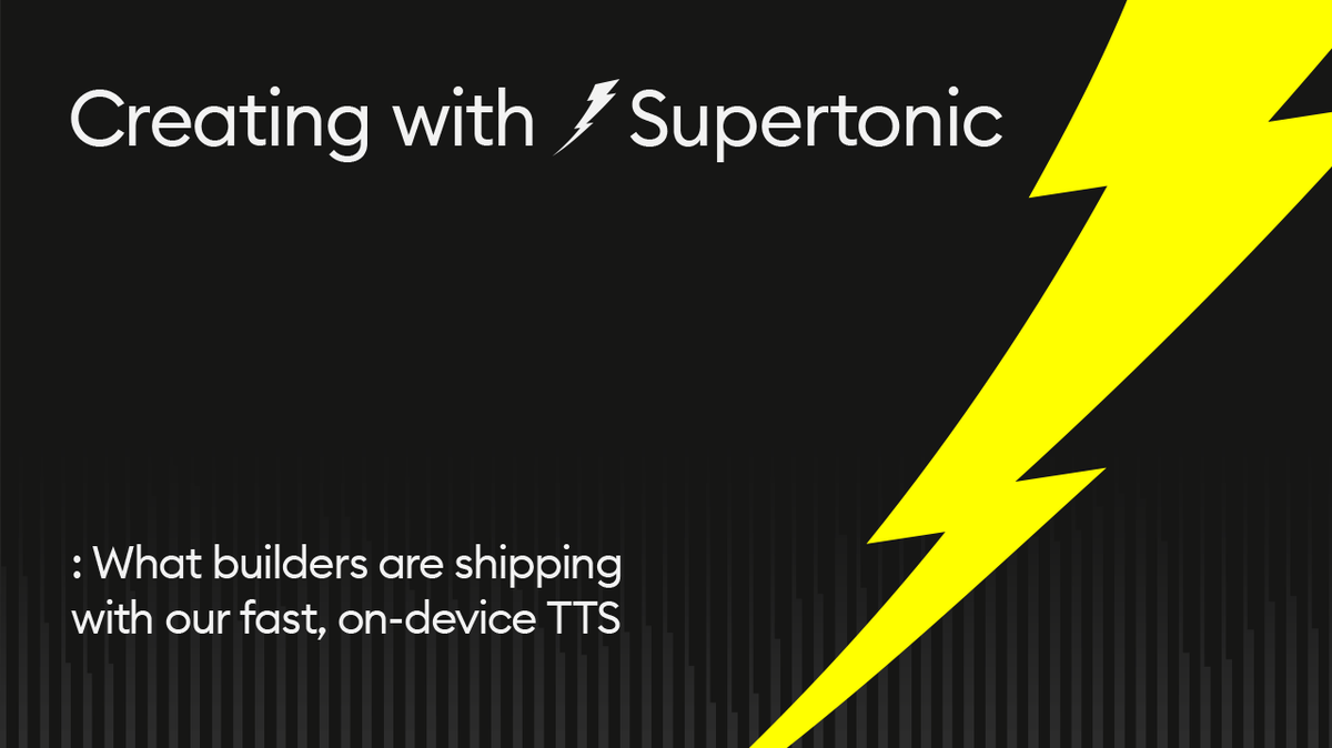 We’re seeing builders from the community move fast with Supertonic, our lightweight, on-device text-to-speech model.
From browser extensions and demos to full-fledged apps, creators are already shipping with Supertonic in real-world products. 🚀 

Read Aloud, PageEcho, VoiceChat