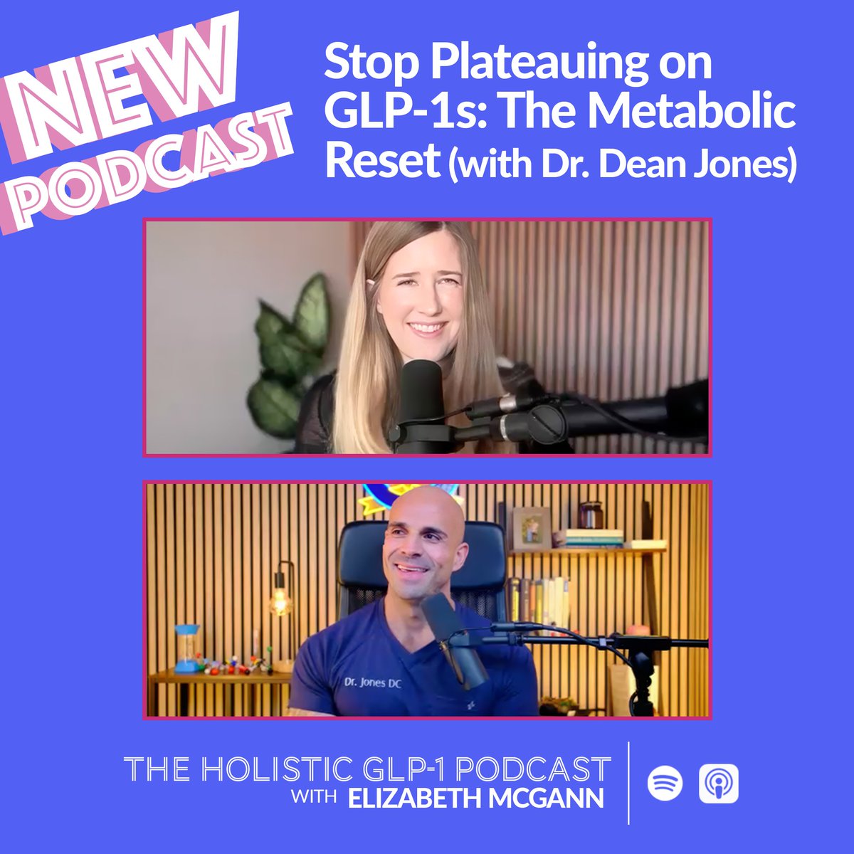 💅 The latest episode of The Holistic GLP-1 Podcast has just dropped: ✨Plateauing on GLP-1s: The Metabolic Reset (with Dr. Dean Jones)✨podcasts.apple.com/us/podcast/sto…  In this week’s episode of The Holistic GLP-1 Podcast, I’m joined by Dr. Dean Jones, a holistic obesity specialist who