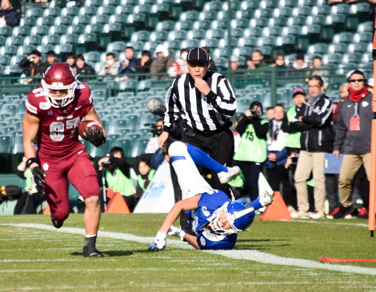 【親子で2連覇】
第80回甲子園ボウル
立命館大 38-14 関西学院大（12/14）
立命館WR大島秀太（4年､立命館守山）
3キャッチ48yd