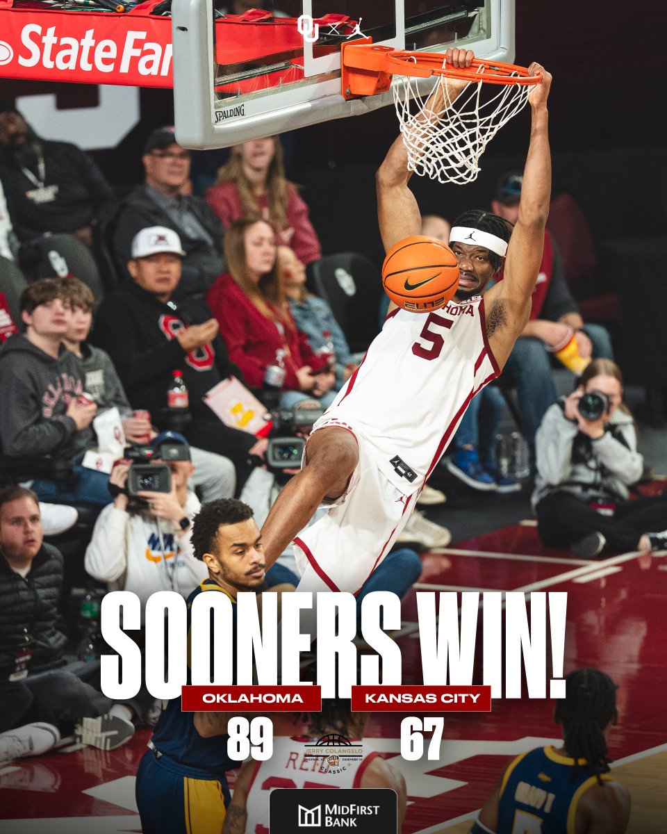 OU_MBBall's tweet image. SOONERS WIN‼️