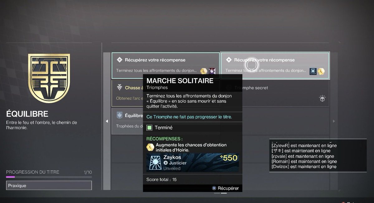 Day 1 dungeon cleared. Solo flawless done.
Guess that’s it for a while.