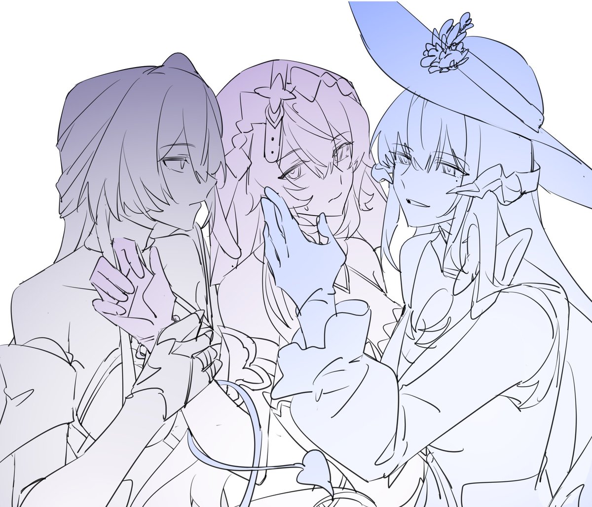 不知道这三的tag叫什么。总之夹心一下。