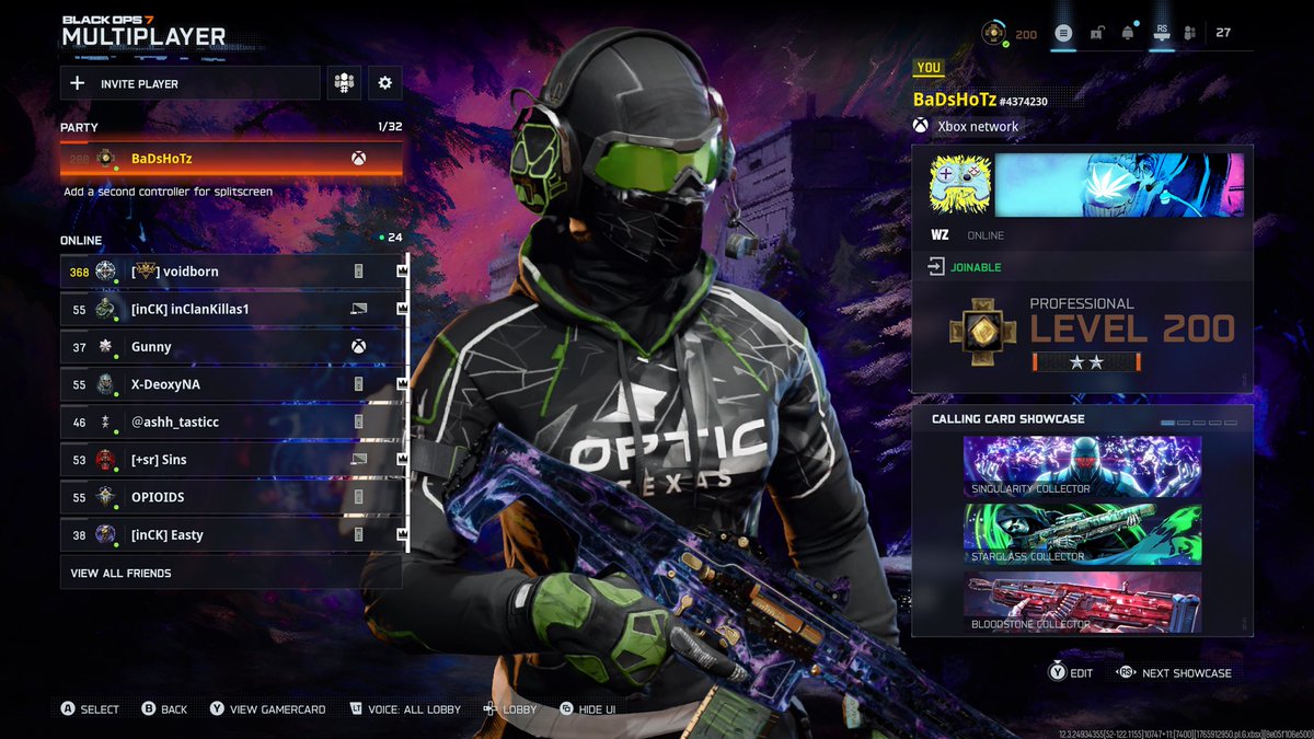 Level 200, camo grind goes crazy.
