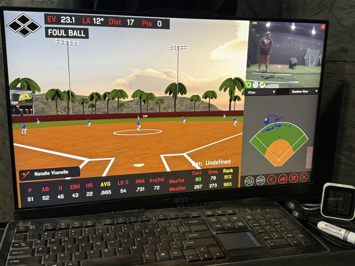 VianelloNatali2's tweet image. Tuesday night hitting lessons NEVER disappoint. 🙂‍↔️ Broke my Exit Velo AGAIN  reaching 80 MPH!! @IMG_Carroll_09 @ericjohnson1342 

@agoler35 @CoachSorden @LUCCoachAbbott @lizjagielski @Coach_Tarter @kass_smith14 @RamblersSB @SIUESB @DePaulSB @aliacelmartinez