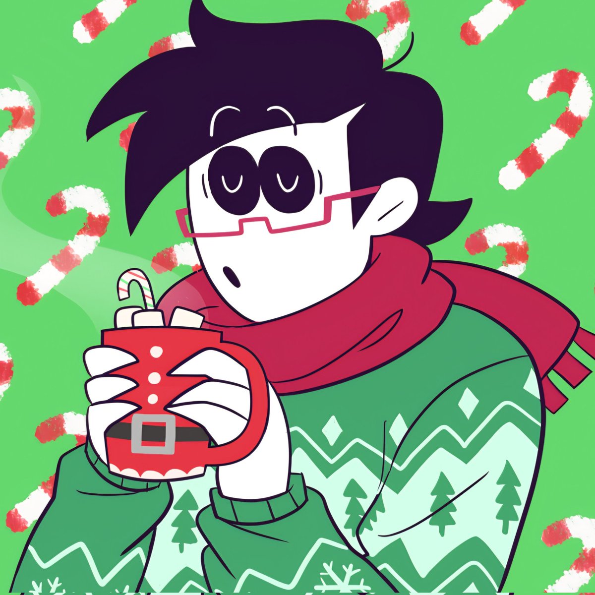 vilm46's tweet image. Christmas pfps!!! (I'm so late for this 😭) #spookymonth #spookymonthfanart