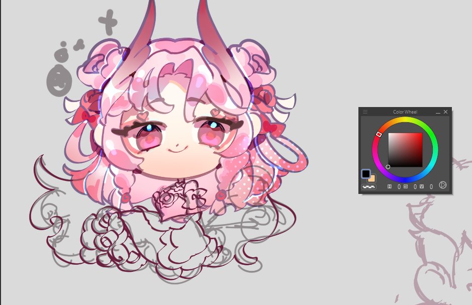 hi, been a while.
Sharing some of the wips while working on commissions

#WIP