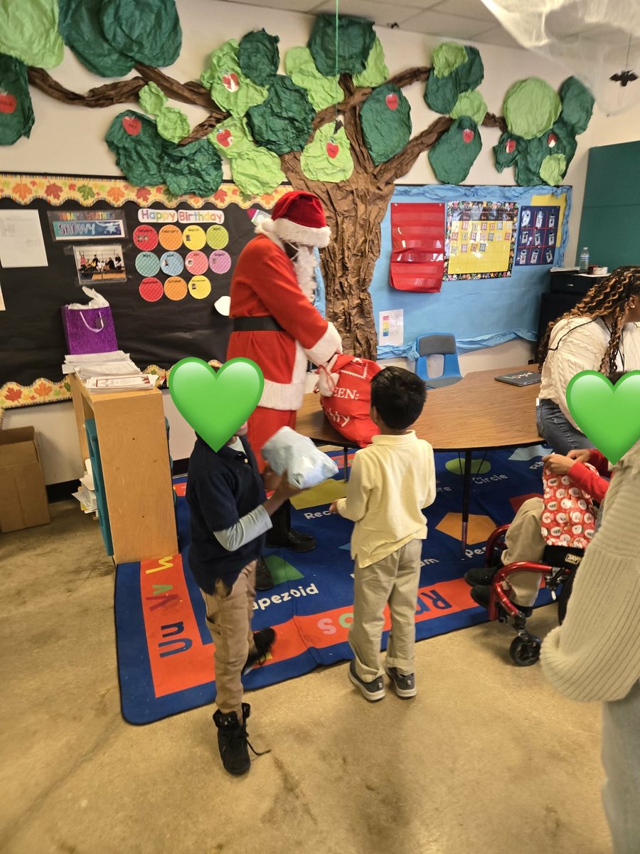 We have the best staff!  One of our 3rd grade teacher organized getting gifts dominated for her class and both of our life skills classes.  One of our 5th grade teachers dresses up as Santa to deliver them! <a href="/HaleyHornFrogs/">Thomas Haley ES</a>