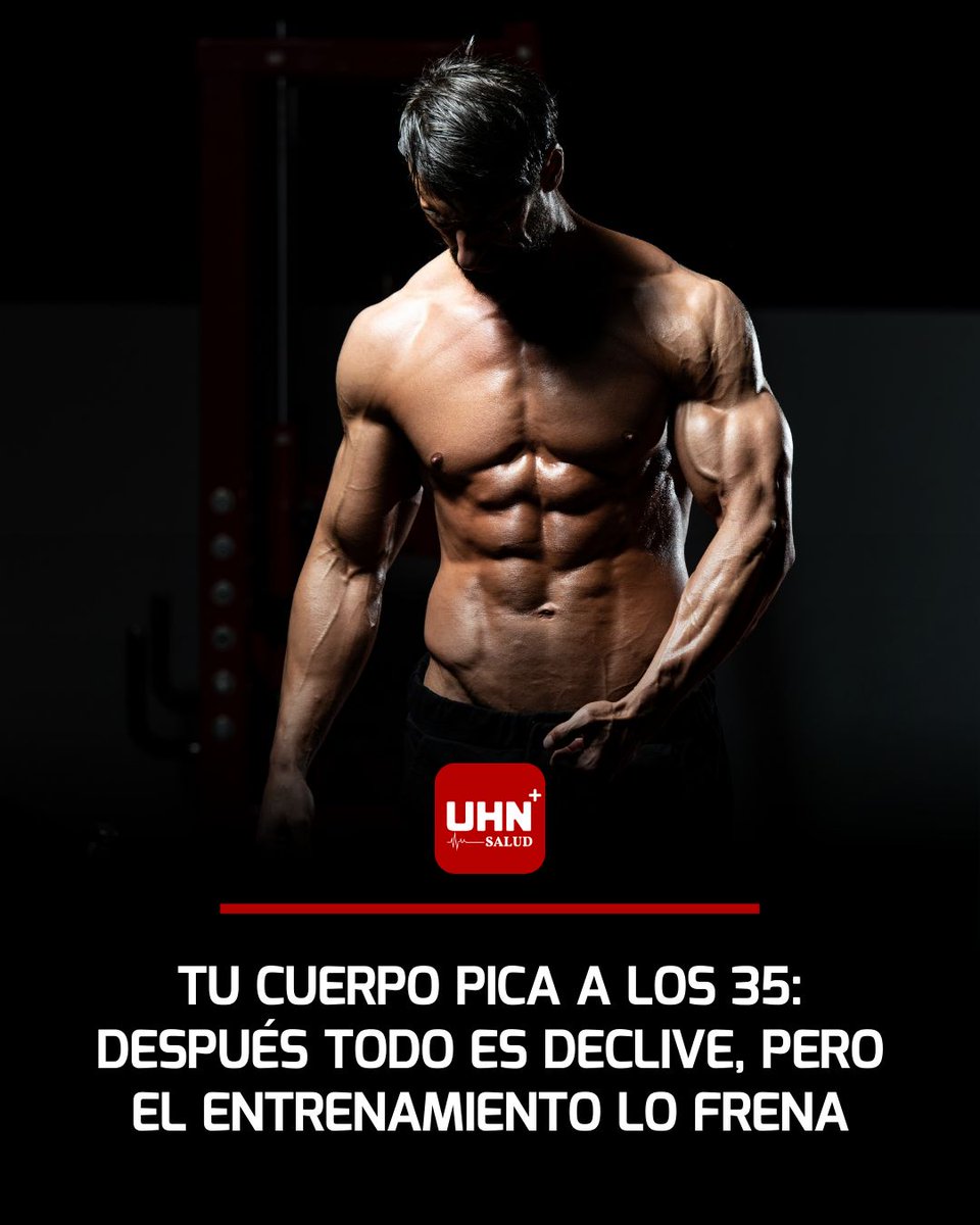 🩺‼️ | Un estudio masivo con 500.000 participantes de 20 a 90 años revela que la capacidad física máxima se alcanza a los 35 años, con un pico en VO2 máx (consumo de oxígeno), fuerza muscular y velocidad que luego cae gradualmente hasta los 60 y se precipita después, perdiendo