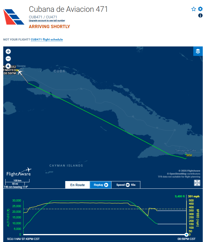 FlconEYES's tweet photo. #PlusUltra EC-KOM Plus Ultra Airbus A330-202
Como #CubanadeAviacion vuelo CUB471.
#Madrid-#SantiagodeCuba-#Habana-#Madrid
El #Wetlease de @DiazCanelB y el @PartidoPCC con el Chiringuito en lingotes de #DelcyEloina, facturando billetes de vuelo.
#Now #ADSB #cuavion #Cuba #16Dec https://t.co/CA6PQj3Fts