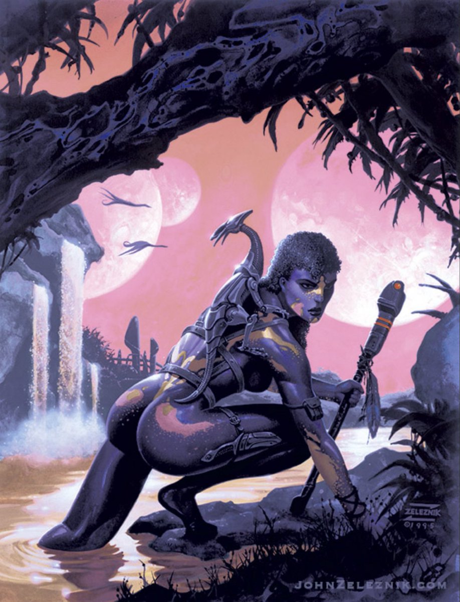 cimerians's tweet image. artwork by John Zeleznik 
#HEAVYMETAL #scifiart