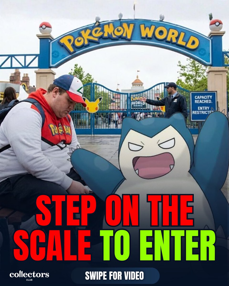 CollectorsClubX's tweet image. Fitness Requirements a MUST To Get into Pokemon World…

Can anyone confirm if this is true or not?

#pokemonworld #themepark #rollercoaster