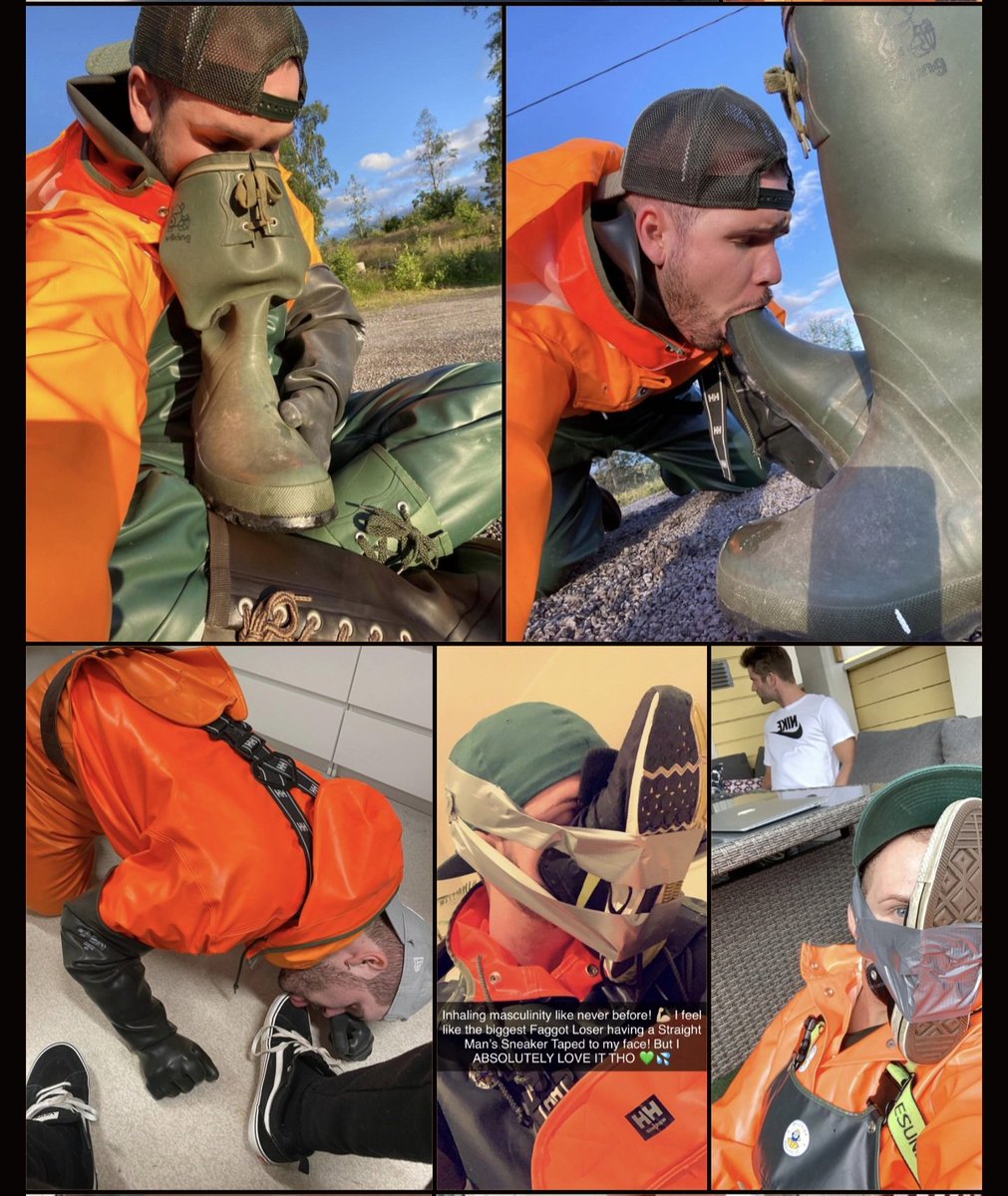 Being fully OPEN &amp; HONEST about my Love for Wellies💦🖕is starting to Tear my Life Apart.. #Rainwearfaggot  Olav aleksander skinstad ile SLEIKER  OFFENTLIG Gutte-DASS kledd som Gummistøvel Horegutt med fullt GUMMI Regntøy UNDER felleskjøpet dressen 💚💛💚🧡 😍  #Homse