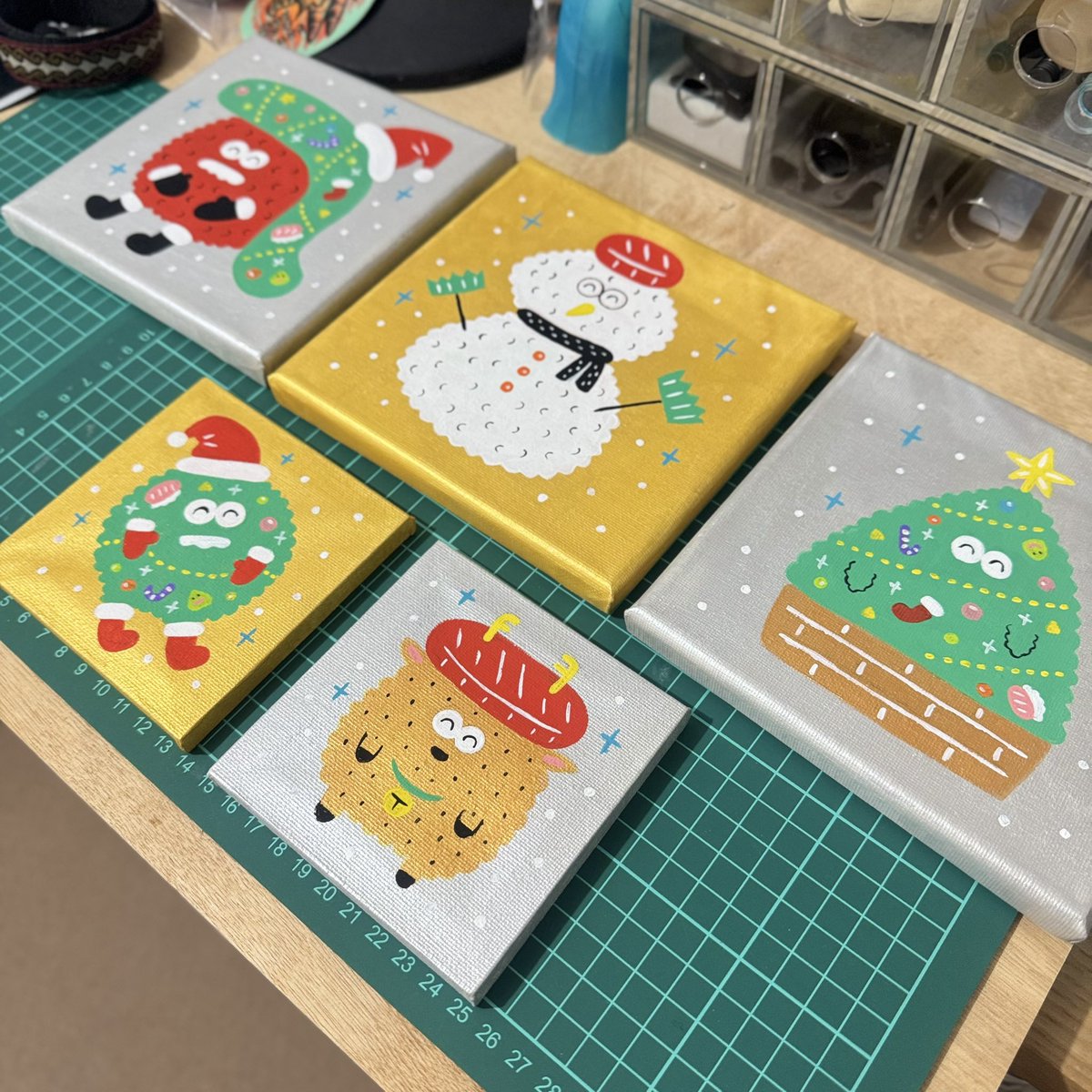 ナカオ☆テッペイ　手描き おしらせ】 12月20日（土）オンラインで 12時頃〜販売予定です