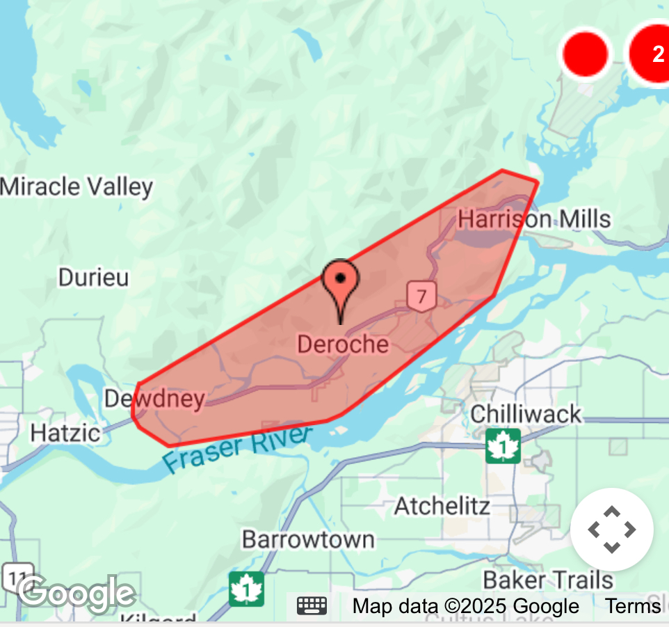 bchydro's tweet photo. We’re aware of an outage affecting 1,542 customers in #Chilliwack and #KentBC. Check here for updates: https://t.co/INETItUic9 https://t.co/6WiFCdIxYb