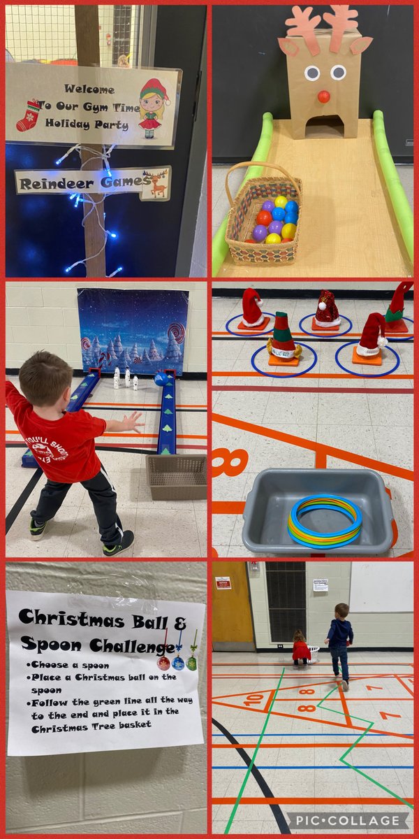 Promoting Catholic Kindergarten registration <a href="/bhncdsb/">BHNCDSB</a> is always a treat at local <a href="/OnBrantford/">EarlyONBrantford</a> especially at gym time with Reindeer games! 🦌🎄🦌🎄