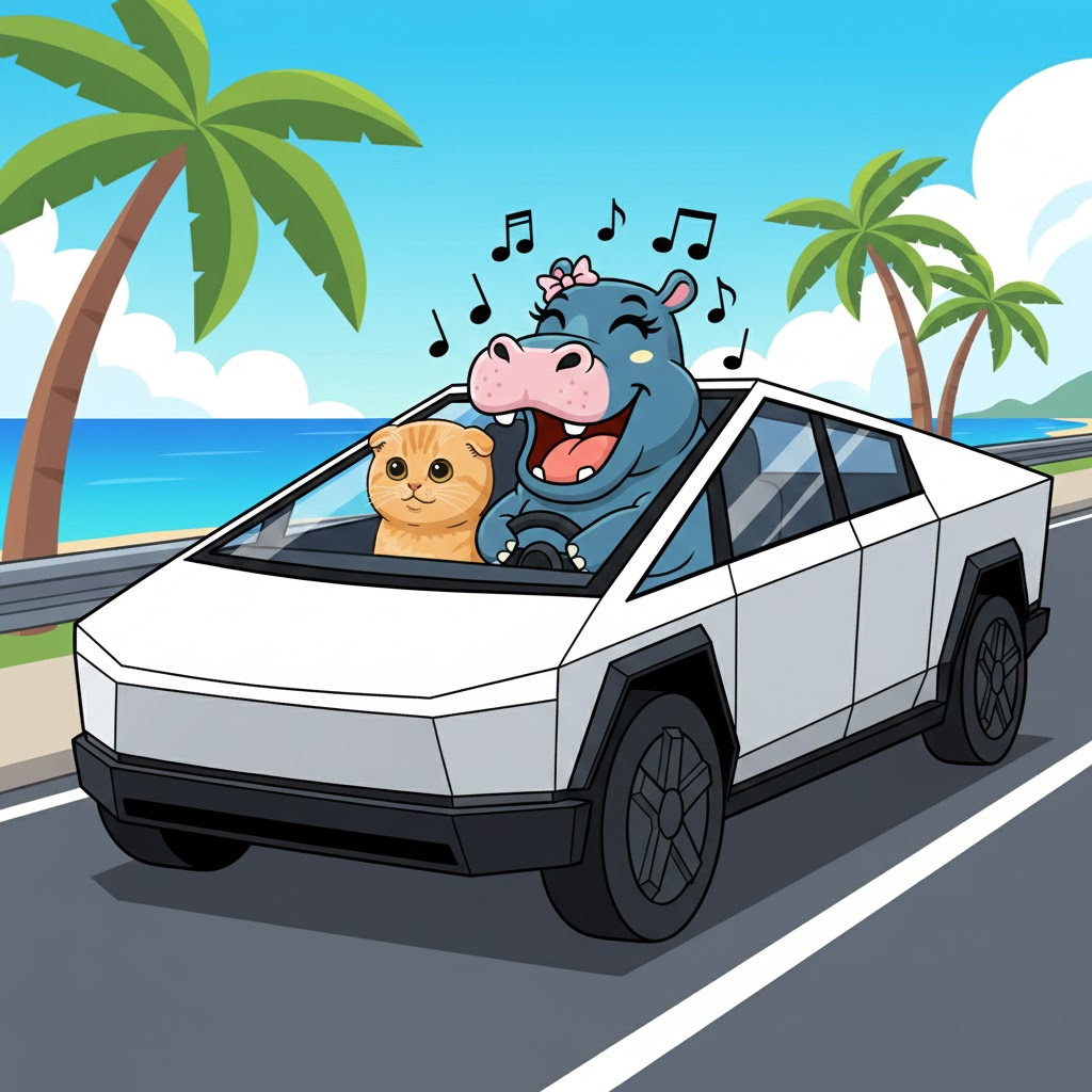 HepHepPow's tweet photo. Driving TESLA with my buddy @sachi_coin 
$TSLA 🚀 https://t.co/aeeccqf1A7