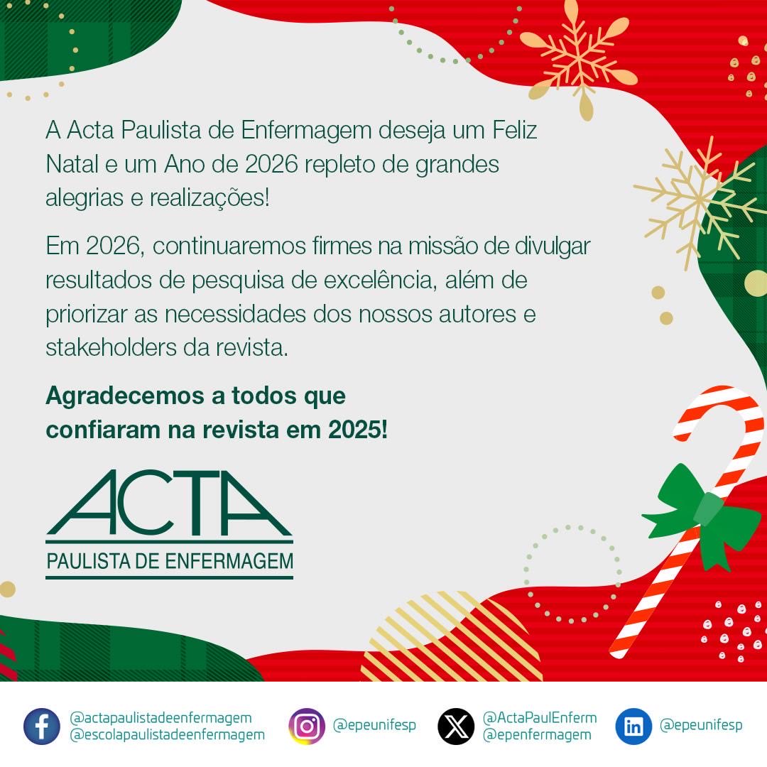 Acta Paul Enferm (@actapaulenferm) on Twitter photo 
