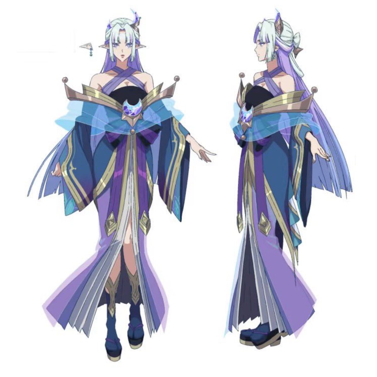 luxnoira's tweet image. these outfits are actually so pretty but we're never gonna see them outside of golden spatula 😞😞