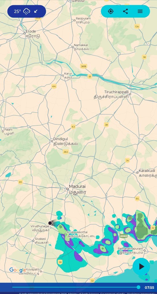 SVijayarajan9's tweet image. Moderate rain at VVV Multi-Specialty Hospital virudhunagar #Virudhunagar #TNRains #December2025 #NorthEastMonsoon2025 #NEM2025 @ChennaiRains @praddy06 @RainStorm_TN @MasRainman @ramanathan4548 @kalyanasundarsv @mani9726