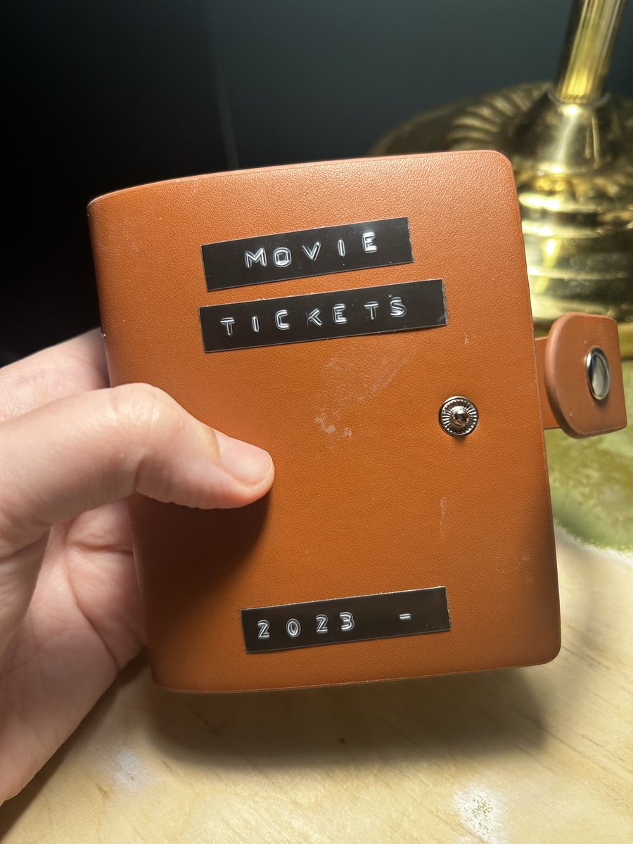 dadswhotweet's tweet image. filled my little book of movie tickets this year :)