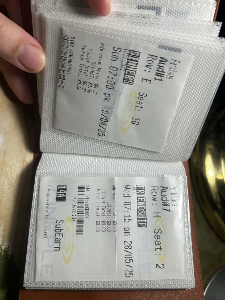 dadswhotweet's tweet image. filled my little book of movie tickets this year :)