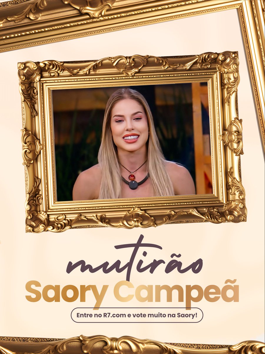 saorycardoso's tweet image. 🚂 MUTIRÃO SAORY CAMPEÃ INICIADO 🚂

🎯 A CADA 10 VOTOS COMENTE UM EMOJI NESSE TWEET!

⏰ Encerramento às 1h!

👱🏻‍♀️ VOTE NA SAORY PARA SER CAMPEÃ DA FAZENDA 17!

📲 Link para votar: record.r7.com/a-fazenda/a-fa…

#SaoryCampeã #AFazenda17
