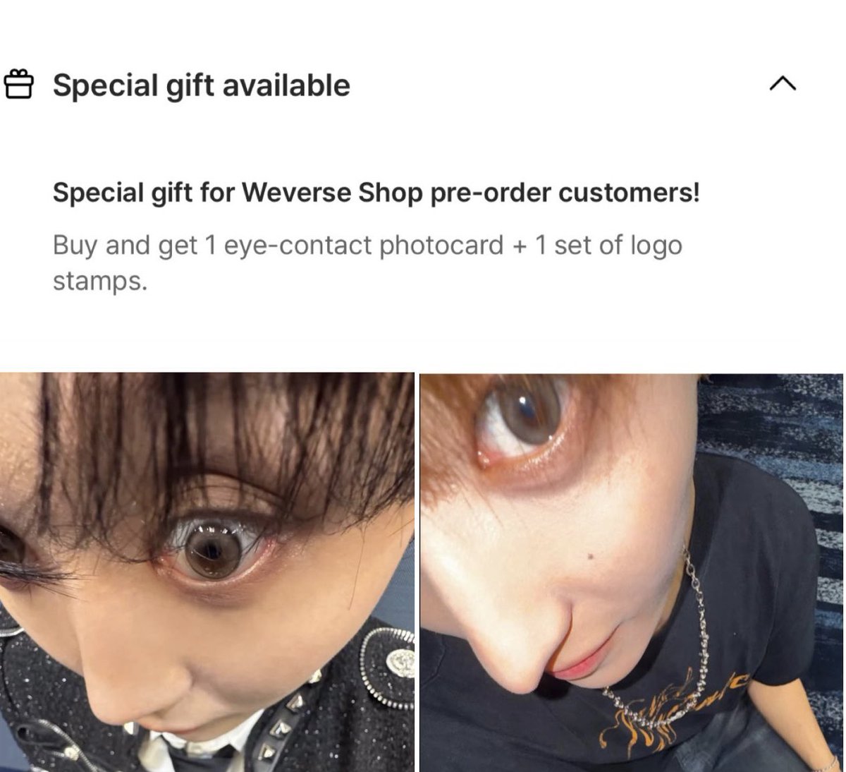 IS THIS THE EYE CONTACT PHOTOCARD THEY TALKING ABOUT??😭😭😭