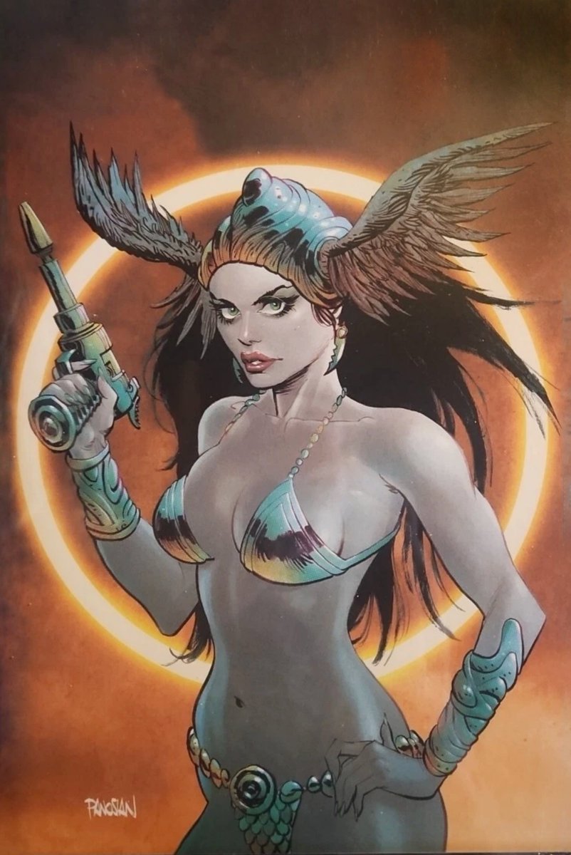 cimerians's tweet image. Frank Frazetta's Dawn Attack #1 cover art by Dan Panosian (2022)
#scifiart #Frazetta