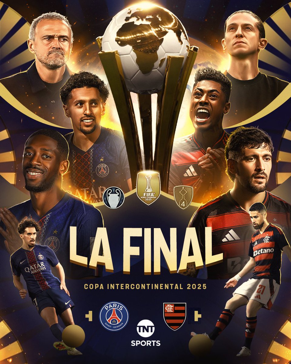 PSG VS. FLAMENGO, SE VEN LAS CARAS HOY EN LA FINAL DE LA COPA INTERCONTINENTAL 🏆
