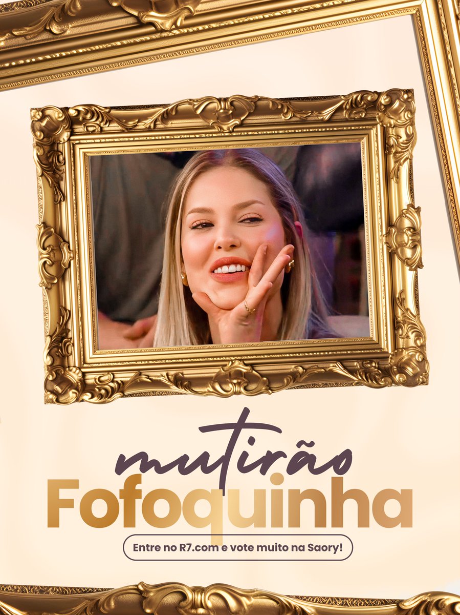 saorycardoso's tweet image. 🚂 MUTIRÃO FOFOQUINHA INICIADO 🚂

🎯 A CADA 10 VOTOS COMENTE UM EMOJI NESSE TWEET!

⏰ Encerramento às 9h!

👱🏻‍♀️ VOTE NA SAORY PARA SER CAMPEÃ DA FAZENDA 17!

📲 Link para votar: record.r7.com/a-fazenda/a-fa…

#SaoryCampeã #AFazenda17