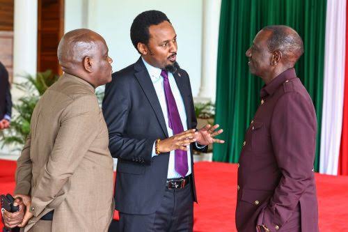 BrianMPeter's tweet photo. BREAKING NEWS: Blow to Rigathi Gachagua as his Kiambu Pointman, Senator Karungo Wa Thang'wa met with President William Ruto and Dennis Itumbi last night at State House Nairobi. https://t.co/R8bazgHJRL