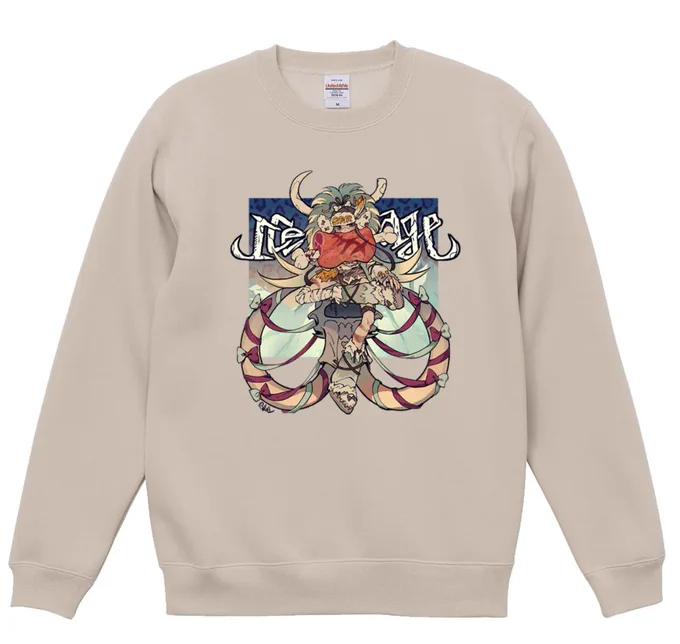 今回も各アイテムをすこしずつ紹介 今までTシャツしかなかったからみなさんも寒かったと思います。スウェット、欲しかったですよね………。今後はこちらを着て暖まってくださいね!裏起毛であったかくて生地もしっかりしています。比較的乾きやすい素材とのことで冬にぴったり
