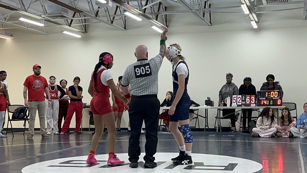 My favorite winter sport has begun!! 🤼‍♀️ 
I made the varsity team again this year and was also selected to be one of the team captains. 
Yesterday I won my match and I have two more meets this week that I'm looking forward to. 
#alwaysgrinding
#rosaraptors