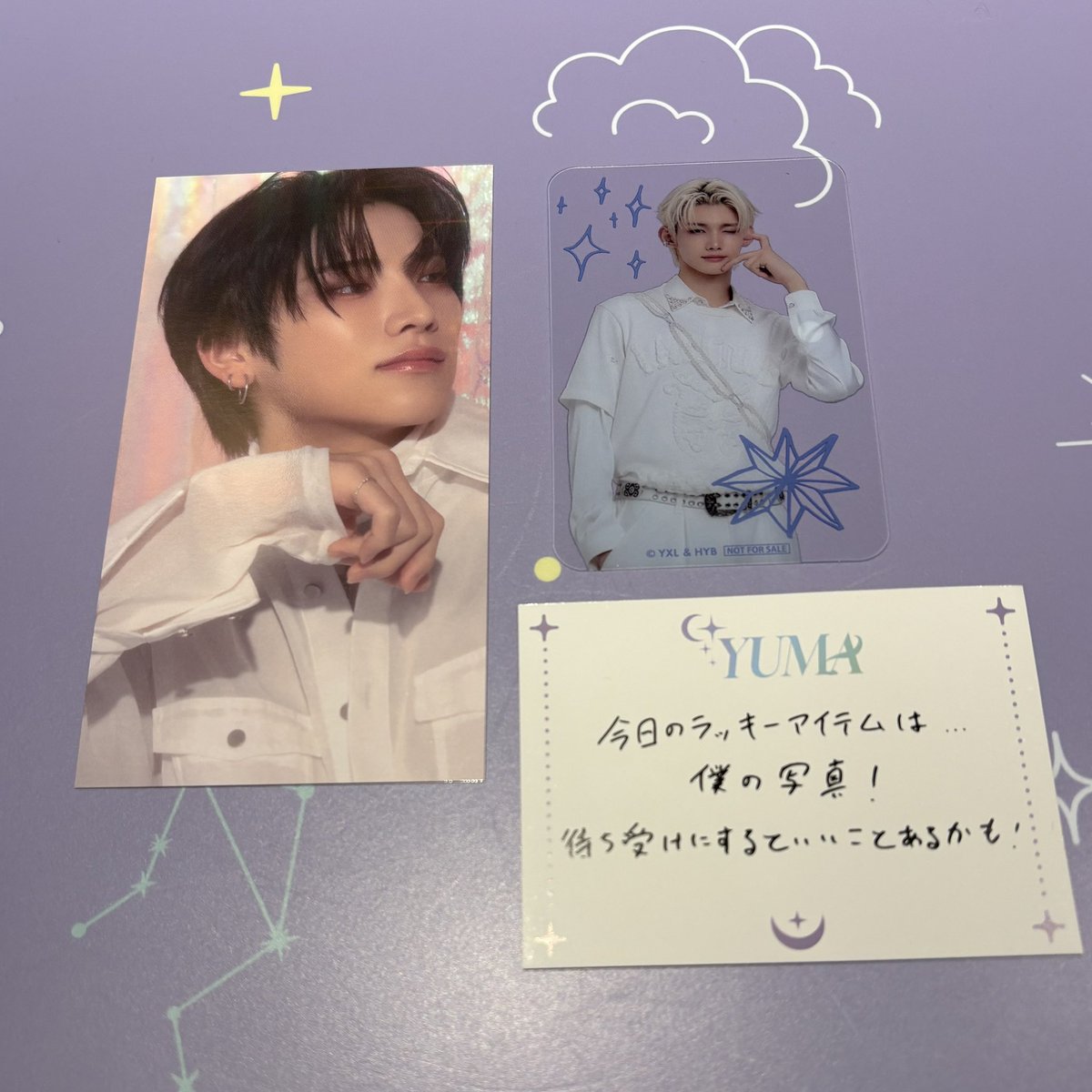 &TEAMカフェ 特典、グッズ交換 【譲】画像のもの(YUMA、JO) 【求】EJ