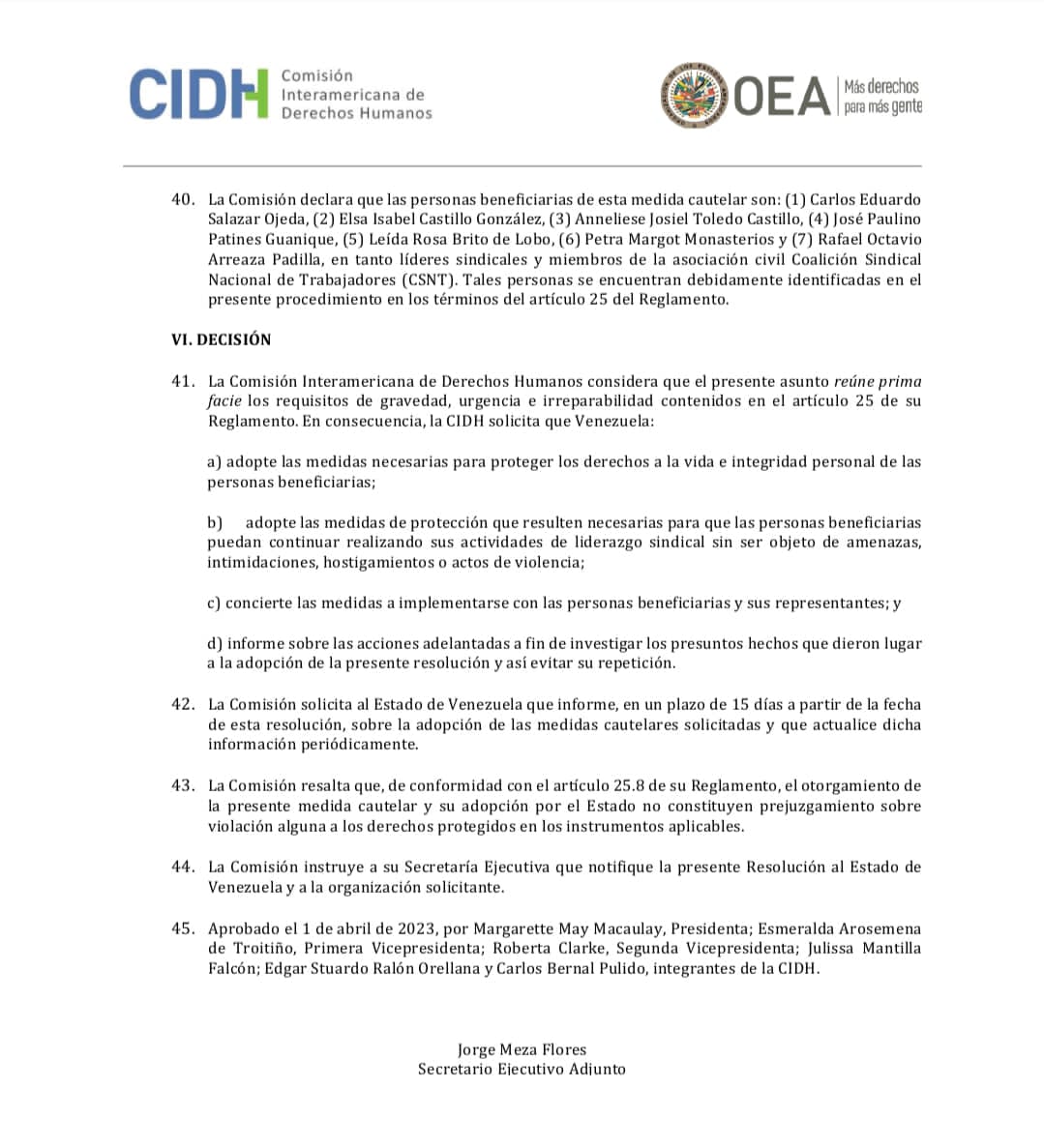 coalicionsind's tweet photo. Hoy Martes 16Dic, Denunciamos la Desaparición Forzosa del Lider José Patines Secretario General del Sindicato de la Cancillería dentro de las inmediaciones de su residencia en Guarenas a las 6:30PM; aún cuando tiene Medida Cautelar de la CIDH. 
Exigimos su libertad.
#16dicembre https://t.co/nTA5IaZwqM