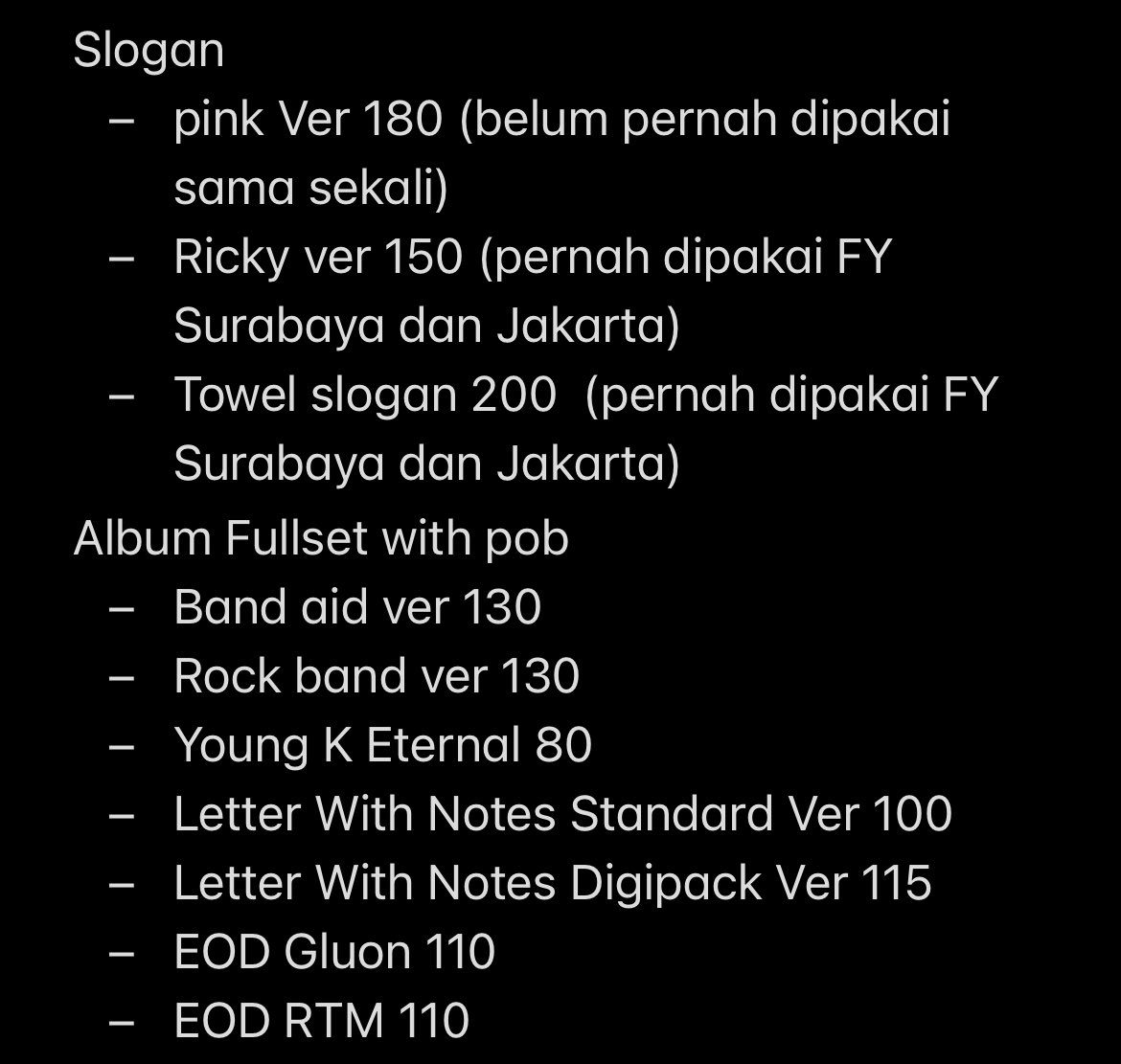 _asyatchu's tweet image. #wtsday6

Hallo maaf banget menghilangnya dua bulan karena kesibukan rl 🥺

Buat album nanti aku susul fotoin, kalau ada yang minat hmu 📨

Details ada di bawah ini: