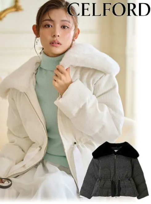 【新品未使用】CELFORD セルフォード ウールショートコート CELFORD セルフォード ビッグカラーショートコート - メルカリ