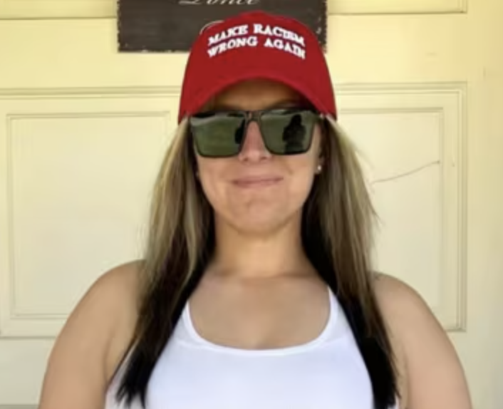 Michelea Ponce (whose parents were apparently too stupid to spell "Michaela") is absolute human trash.

She decided to verbally abuse an innocent elderly woman in Target just because she was wearing a Charlie Kirk shirt.

This is the face of the "tolerant" Left. Vile, hateful,