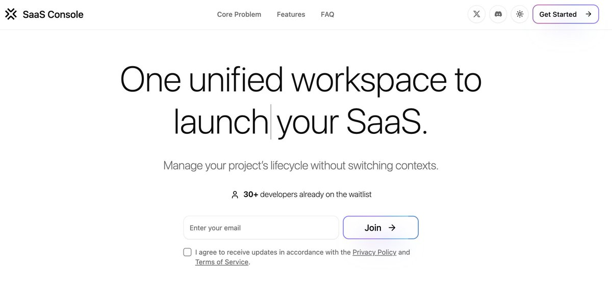 Saas Console