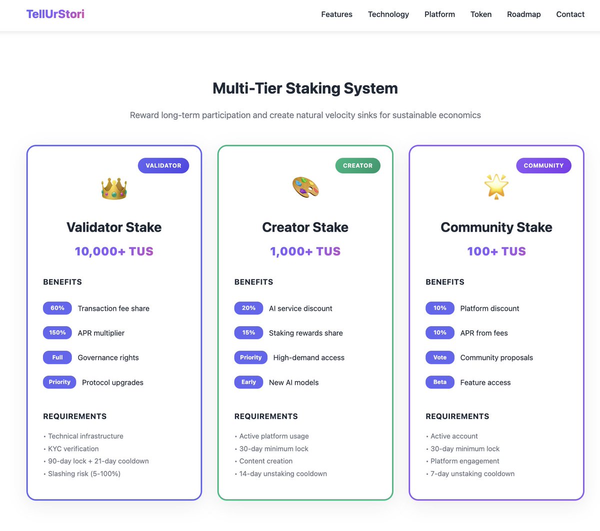 Excited to share <a href="/tellurstori/">tellurstori</a>'s complete tokenomics model for our $TUS protocol utility token.

We've designed $TUS as a validator-fee utility token that rewards real work, not speculation.

More info: tellurstori.com