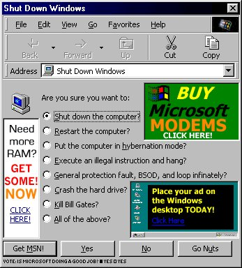 tehmondspartan's tweet photo. Accurately predicted in a 1999 satire by ToastyTech...who could've seen it coming? https://t.co/9LMAKyVvAo