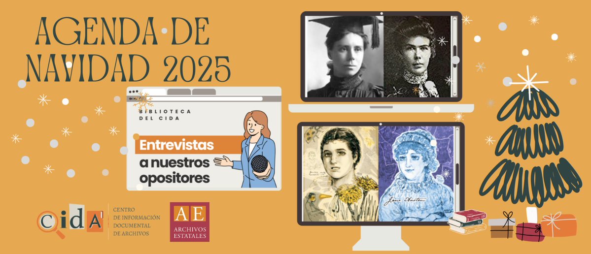 ArchivosEst's tweet photo. El Centro de Información Documental de Archivos (#CIDA) de @culturagob te deja a un🖱️clic sus contenidos de 2025 para que te sumerjas en los documentos de #ArchivosEstatales sin moverte de casa‼️
Felices fiestas 😊
🔗https://t.co/A5jS3SCAXD https://t.co/j28tH8w5aU