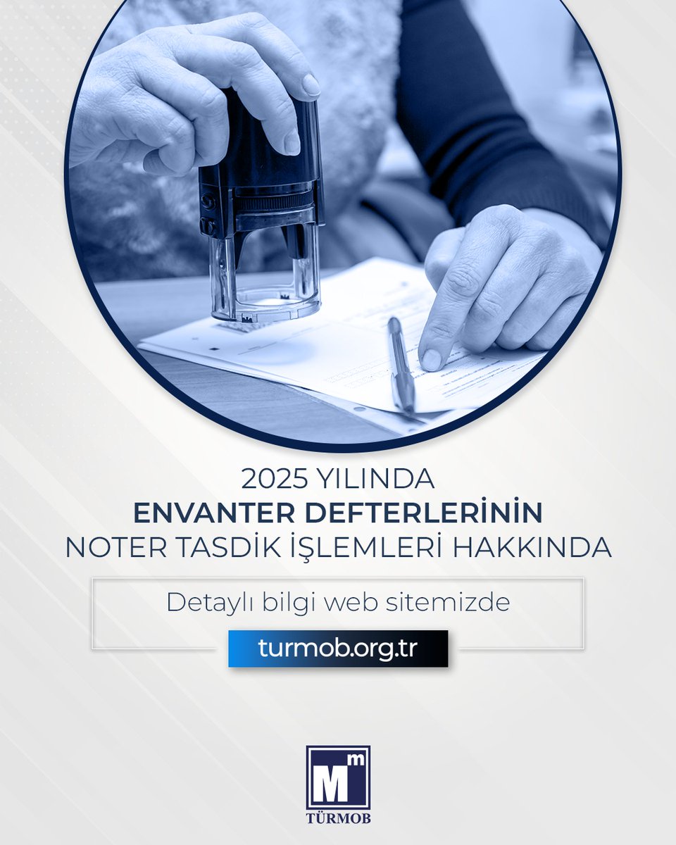 corumsmmmodasi's tweet photo. 2025 Yılına İlişkin Envanter Defterlerin Noter Tasdik İşlemleri Hakkında Duyuru ➡️ https://t.co/93J2D7s2ed https://t.co/gWJrywUhZE