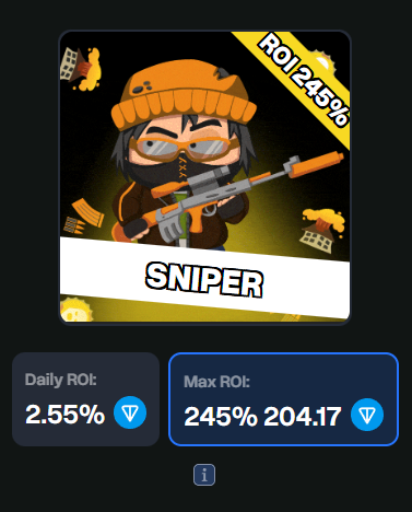 DON_FighTON's tweet photo. 🎯It`s SNIPER
🕵️‍♀️Sneaky, quiet, and very profitable!
💰This character is for both new players and professionals who value passive income. 📈Max ROI si 245%! Try SNIPER and explore other characterd in FighTON 👉
https://t.co/ps4xMahwwC #fighton https://t.co/E4dJgz3mHE