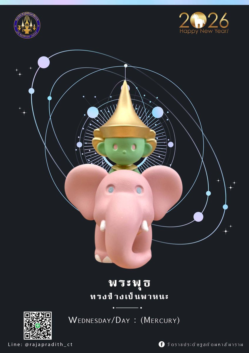 กล่องสุ่มจากวัดราชประดิษฐ์สถิตมหาสีมารามเนื่องในโอกาสต้อนรับปีใหม่ ๒๕๖๙ เป็นเทวดานพเคราะห์ รูปแบบตุ๊กตาอาร์ตทอย ทุกท่านที่สนใจ ร่วมทำบุญได้ที่วัดในวันที่ ๒๓ ธ.ค.๒๕๖๘ หลังพิธีนวัคคหายุสมมธัมม์ ราคากล่องละ ๕๙๙ บาท รายได้ร่วมสมทบโครงการอนุรักษ์บานไม้ประดับมุกศิลปะญี่ปุ่นในประเทศไทย