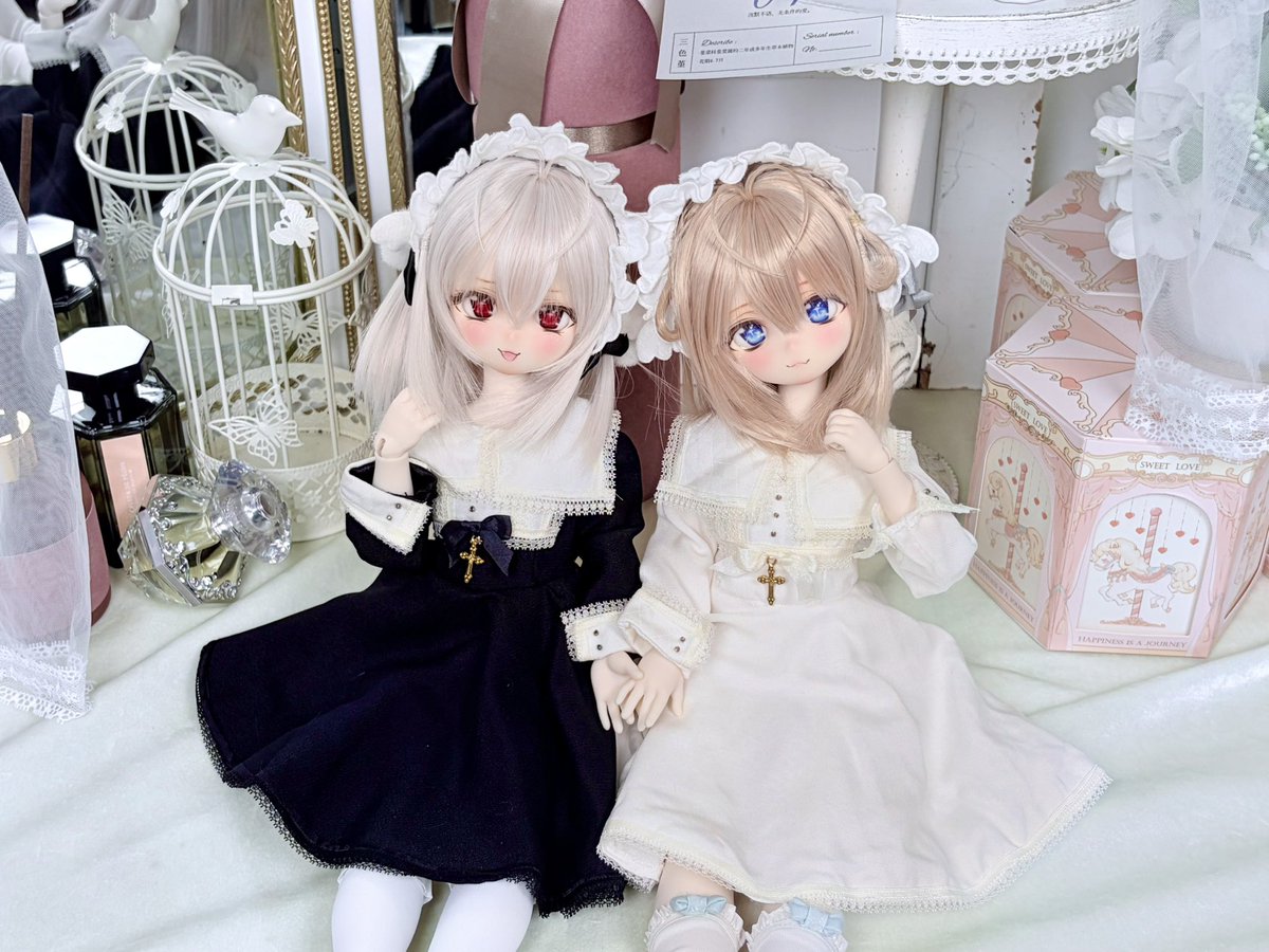 🎄✨お知らせ✨🎄  
明日から来週の🎁抽選キャンペーンを告知します！  
ぜひお楽しみに😊  

プレゼント🎁は画像のドール2体♪  
参加費・送料はすべて無料❣️  
みなさんへのクリスマスプレゼントです🎅🎁

#rainybunnyの子 
#うちのこかわいい
#novadoll