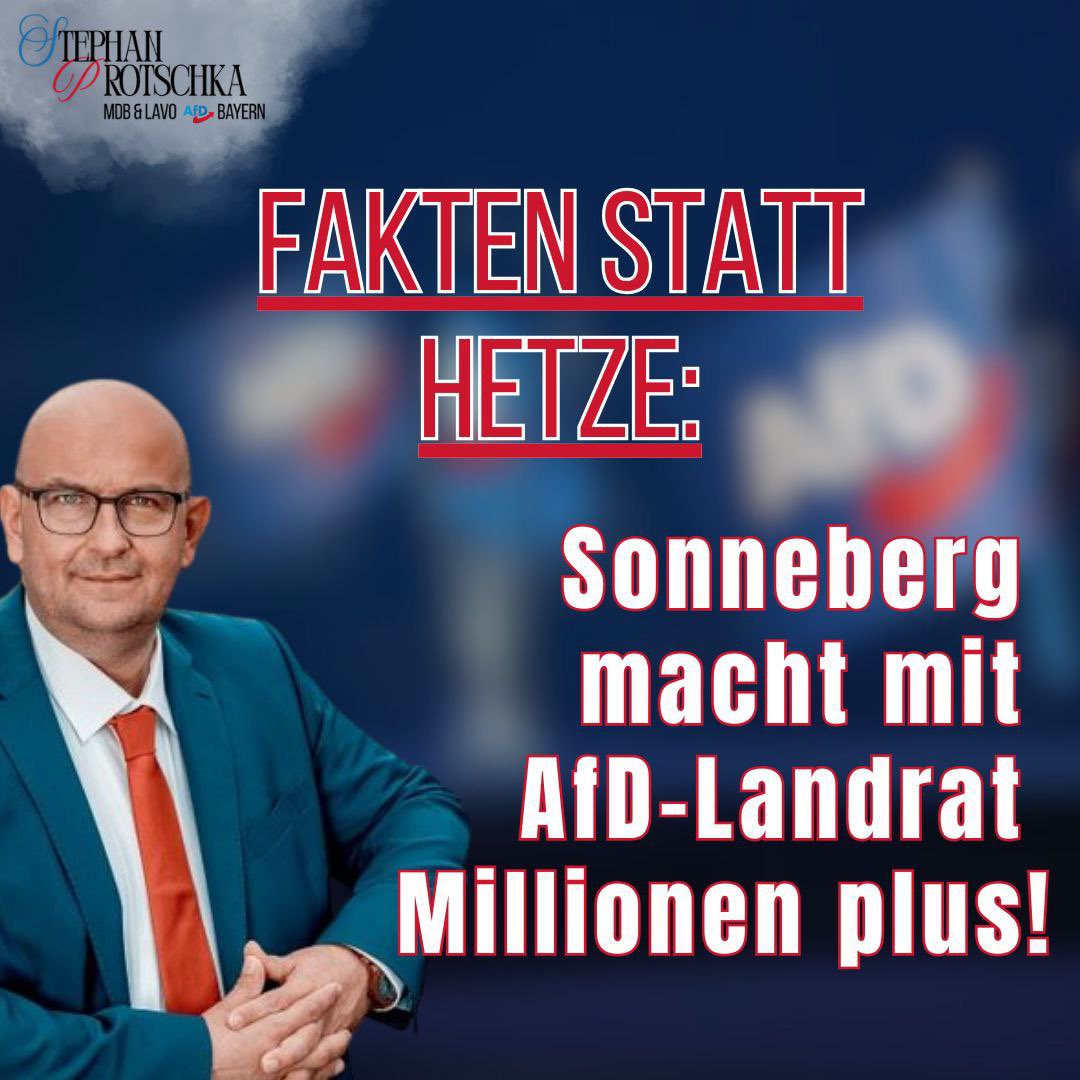 AfDProtschka's tweet image. Mit einem #AfD-Landrat kann es nur schlechter werden? Von wegen! #Sonneberg mit AfD-Landrat Robert #Sesselmann macht Millionen plus! 

• Sonneberg schließt das Haushaltsjahr 2024 mit einem deutlichen Plus ab.
Entgegen kritischer Berichte hat weder die Stadt noch der Landkreis…