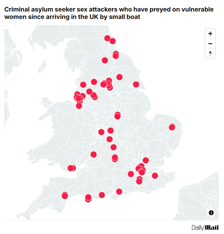 "[...] More than 140,000 migrants, many undocumented, have crossed the Channel on small traffickers' boats alone in the past five years, around 92 per cent of whom claimed asylum. Others have arrived hidden in vehicles and at airports.

Last month another grim milestone was