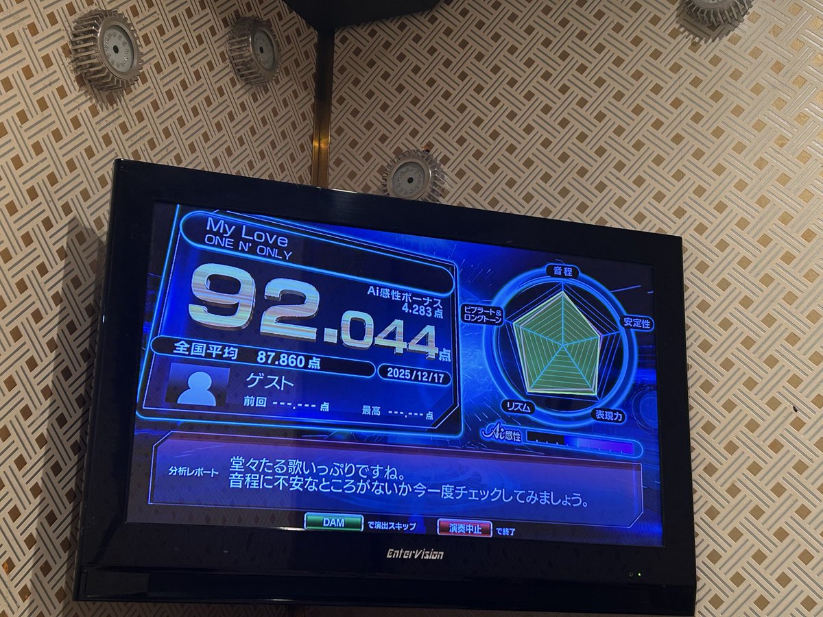 大好きなワンエンのMyLoveで90点以上とれた🥲
良い誕生日になった✨